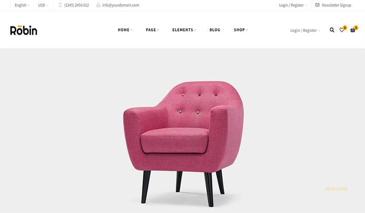 Más de 10 mejores temas de WordPress para muebles para WooCommerce 2022 7 furniture WordPress themes