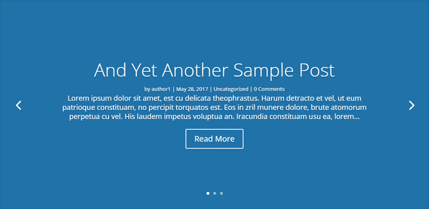 пост слайдер