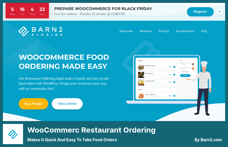 ปลั๊กอินการสั่งซื้อร้านอาหาร WooCommerc - ทำให้การสั่งอาหารทำได้ง่ายและรวดเร็ว