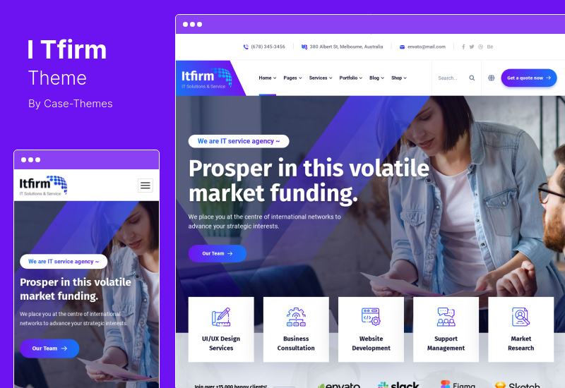 Tema ITfirm - Tema WordPress Layanan Solusi IT