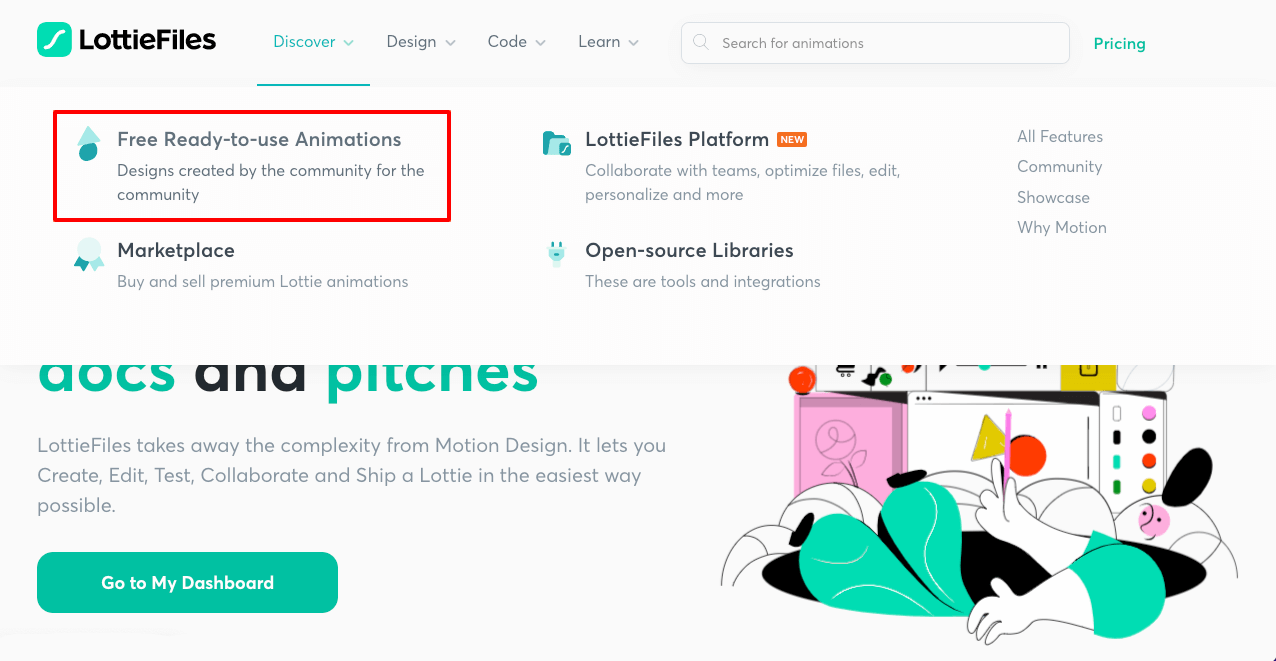 Elementor'da Lottie Animasyonu Nasıl Eklenir (3 Kolay Yol) 1 How to Find Lottie Files for Free