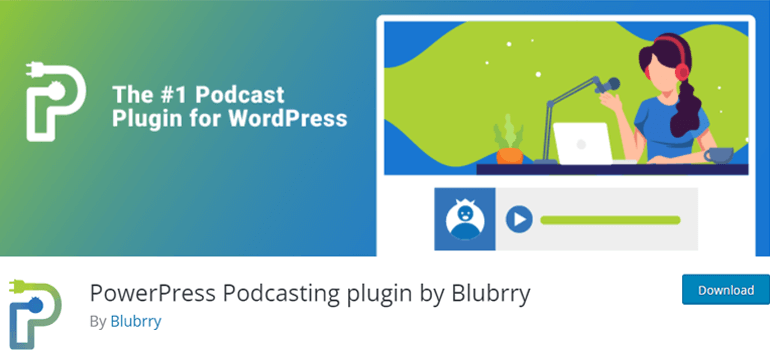 Powerpress Podcasting Plugin di blubrry I migliori plugin per podcast per WordPress