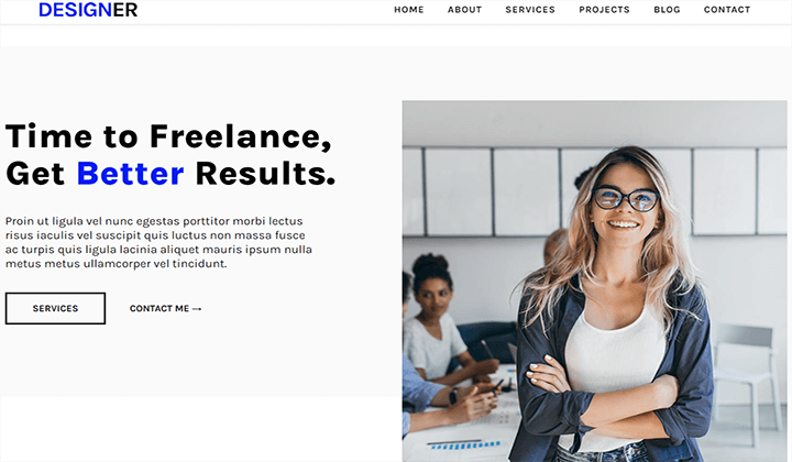 9+ أفضل ثيمات WordPress للعاملين لحسابهم الخاص في عام 2022 7 oceanwp image 61