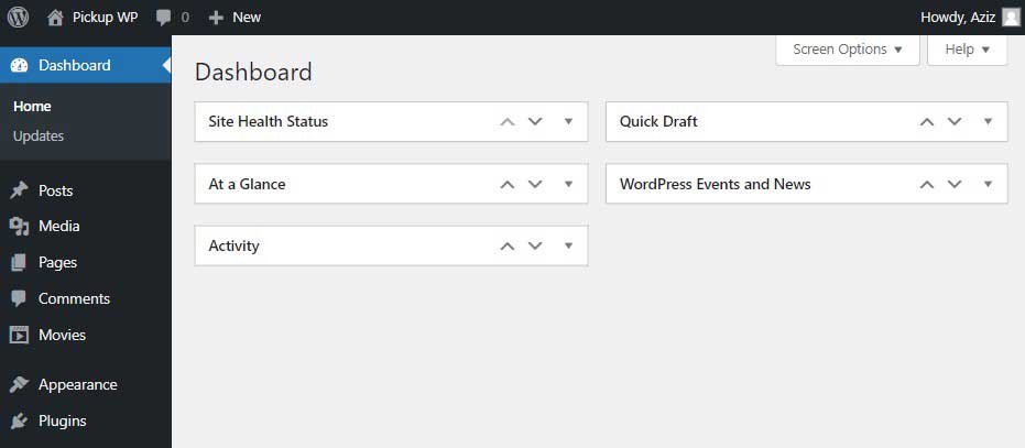 Dasbor WordPress