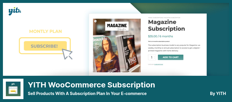 YITH WooCommerce Subscription Plugin - Verkaufen Sie Produkte mit einem Abonnementplan in Ihrem E-Commerce