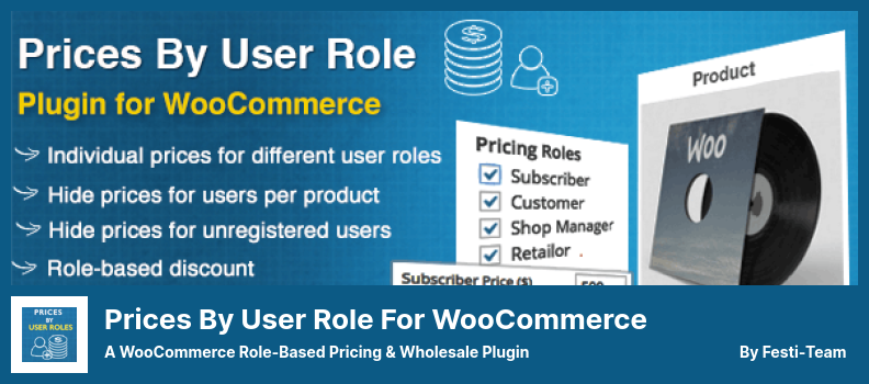Prezzi per ruolo utente per WooCommerce Plugin - Un plug-in per prezzi e vendita all'ingrosso basato su ruoli WooCommerce