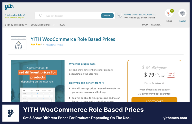 YITH WooCommerce Plugin per i prezzi basati sul ruolo - Imposta e mostra prezzi diversi per i prodotti a seconda del ruolo dell'utente