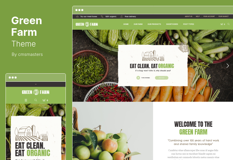 Tema Green Farm - Tema WordPress per alimenti biologici