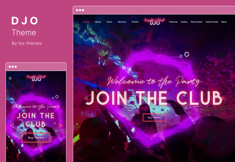 Tema DJO - Klub Malam dan Tema DJ WordPress