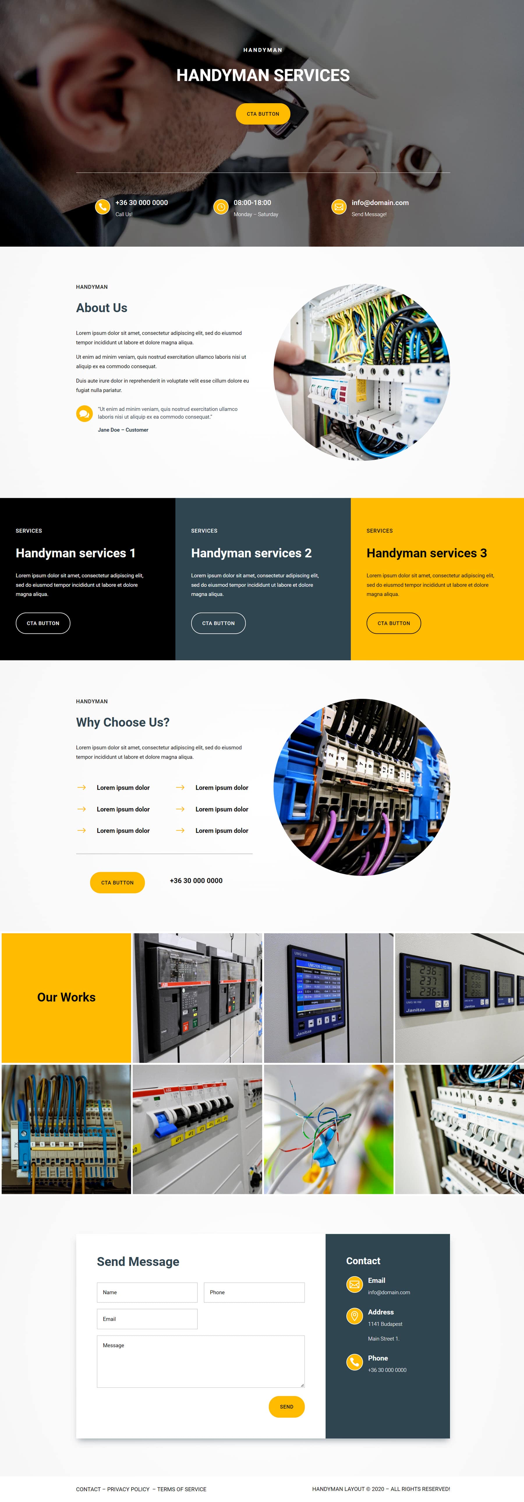 Divi Product Highlight หน้าแรก 25 Divi Layout Pack Handyman