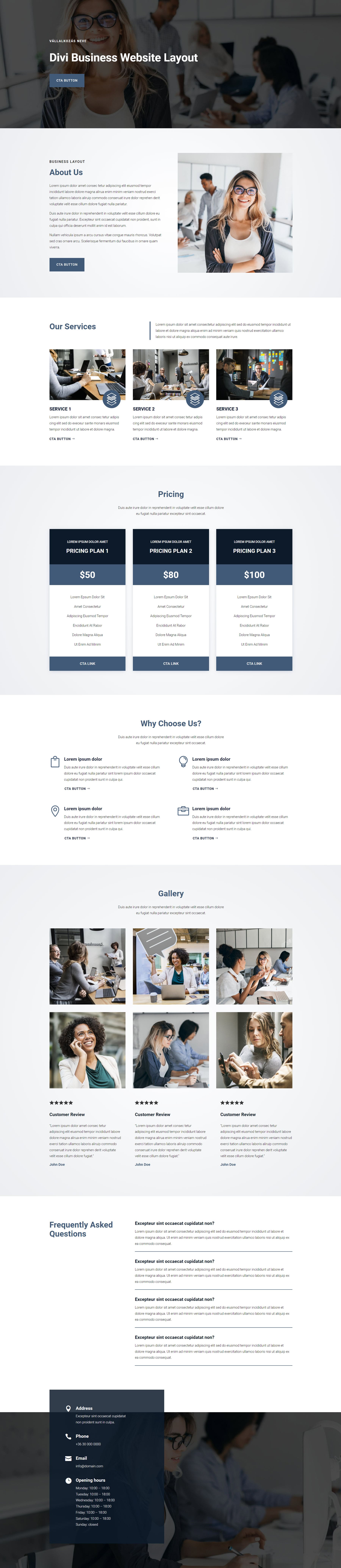 Divi Product Highlight หน้าแรก 25 Divi Layout Pack Business 9