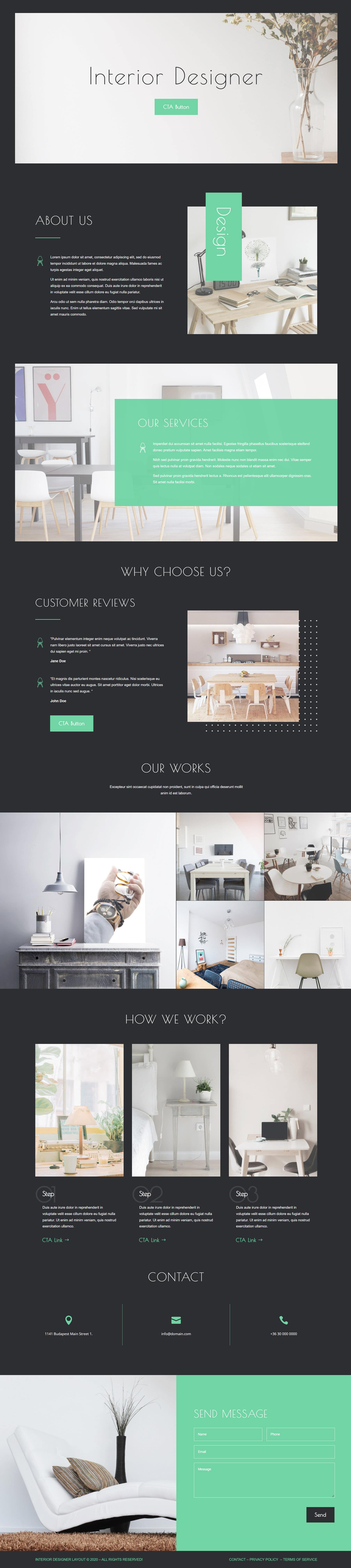 Divi Product Highlight หน้าแรก 25 Divi Layout Pack Interior Dark