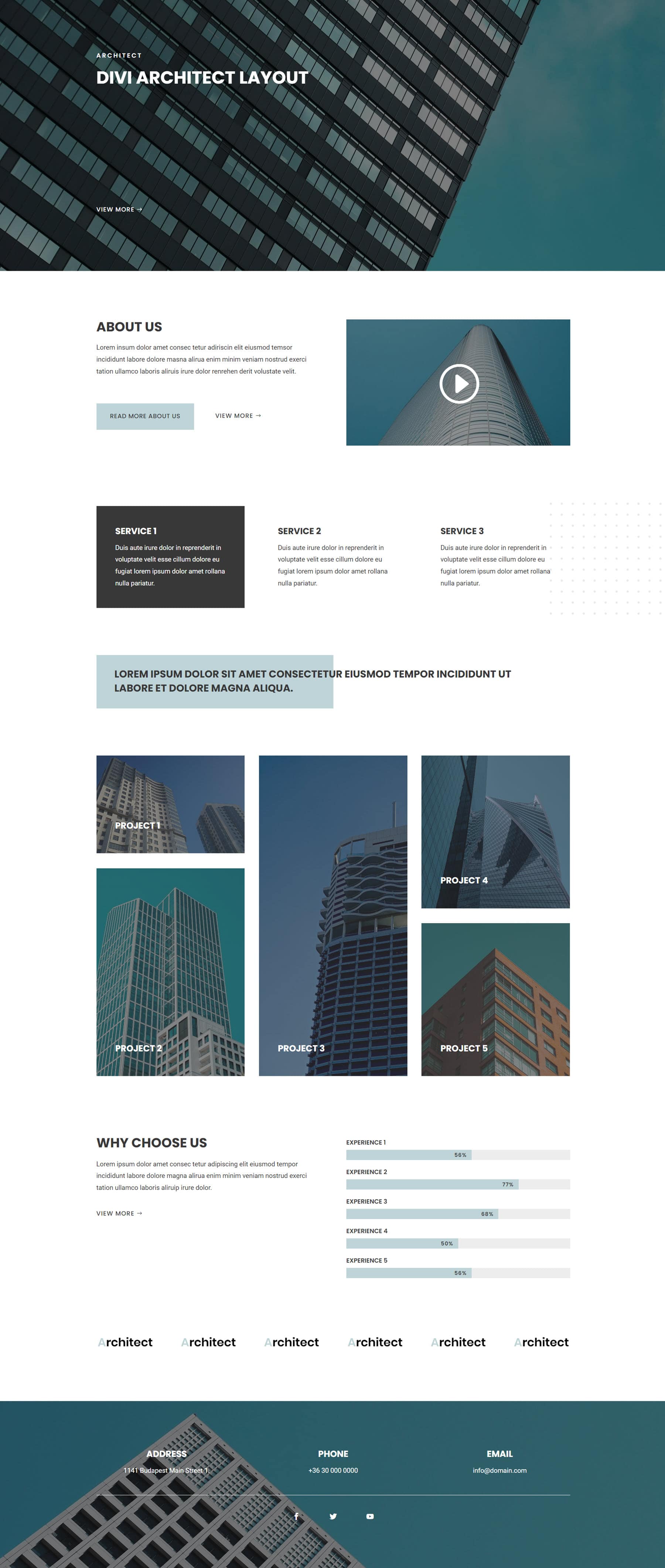 Divi Product Highlight หน้าแรก 25 Divi Layout Pack Architect