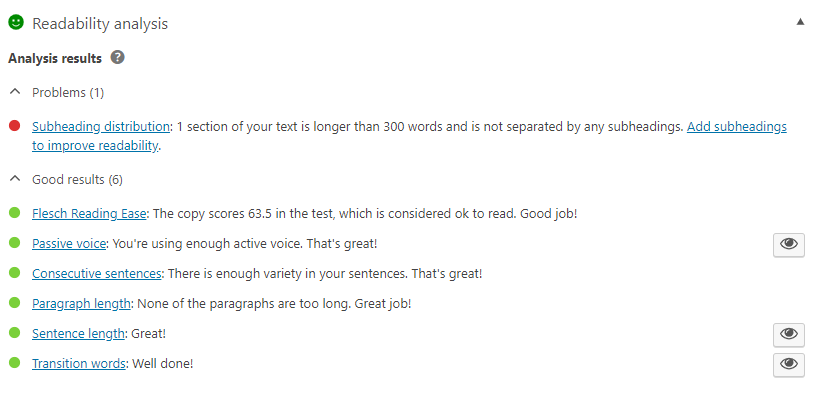 Puntuación de legibilidad