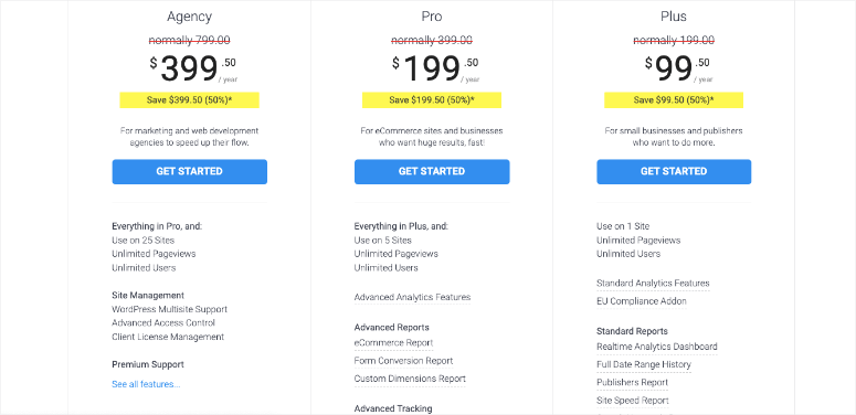 خطط تسعير monsterinsights - IsItWP - Free WordPress Theme Detector monsterinsights pricing plans