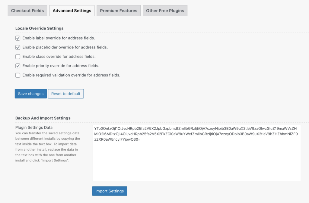 Setările avansate ale Editorului de câmpuri de checkout pentru pagina dvs. de plată WooCommerce