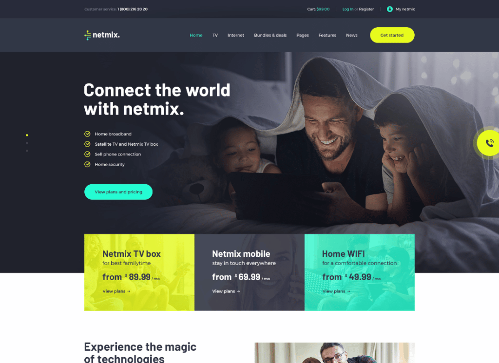 ağ karışımı | Geniş Bant ve Telekom İnternet Sağlayıcı WordPress Teması