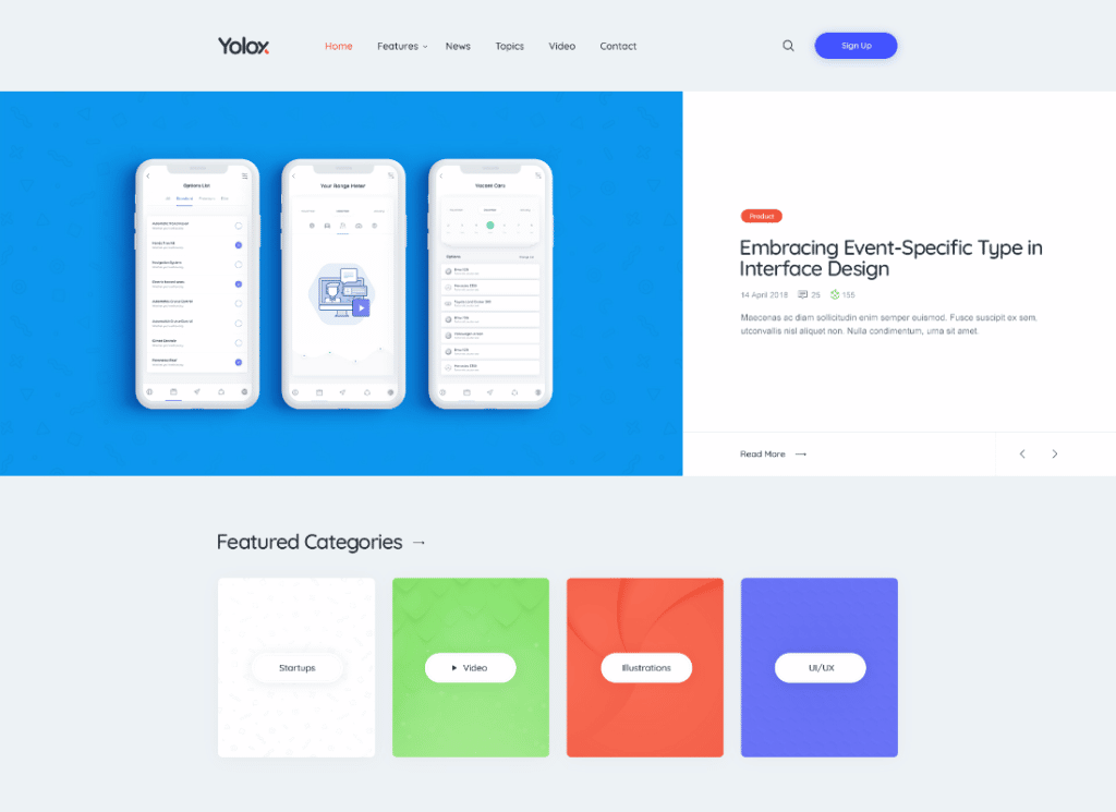 yoloks | İşletme ve Başlangıç ​​için Modern WordPress Blog Teması