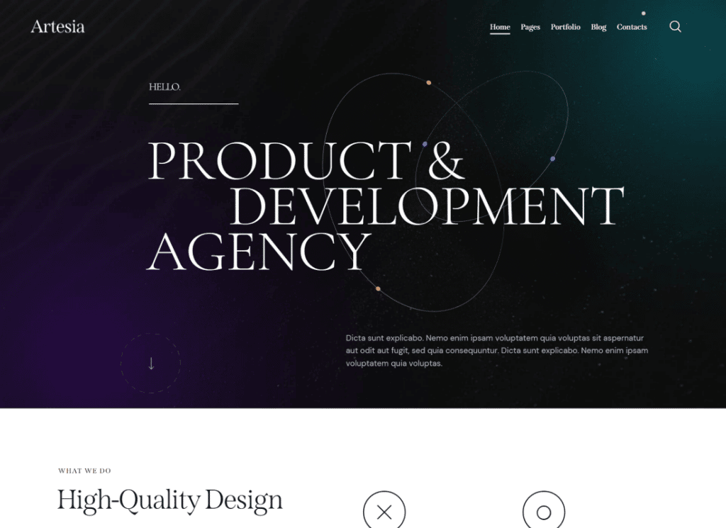 Artesia - Thème WordPress pour les créatifs