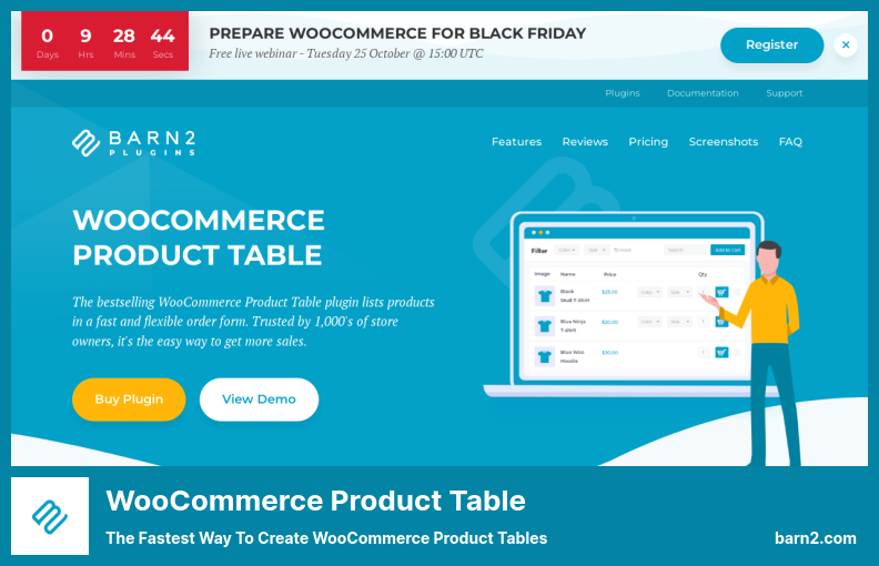 WooCommerce 產品表插件 - 創建 WooCommerce 產品表的最快方法