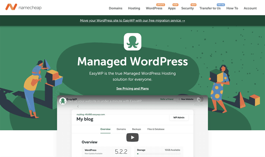 Namecheap najlepszy tani dostawca hostingu WordPress