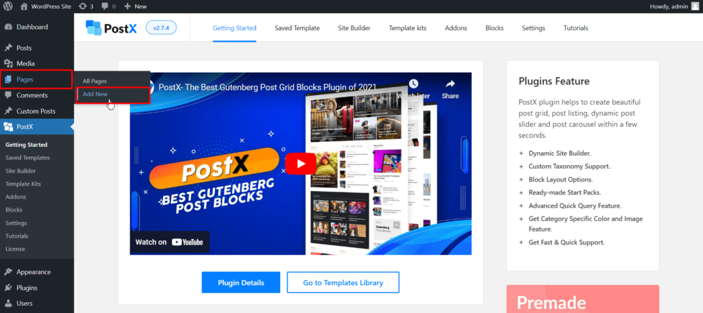 WordPress ブログ フィルター: WordPress ブログ ページ 2 にフィルターを追加する方法 Create a New Page