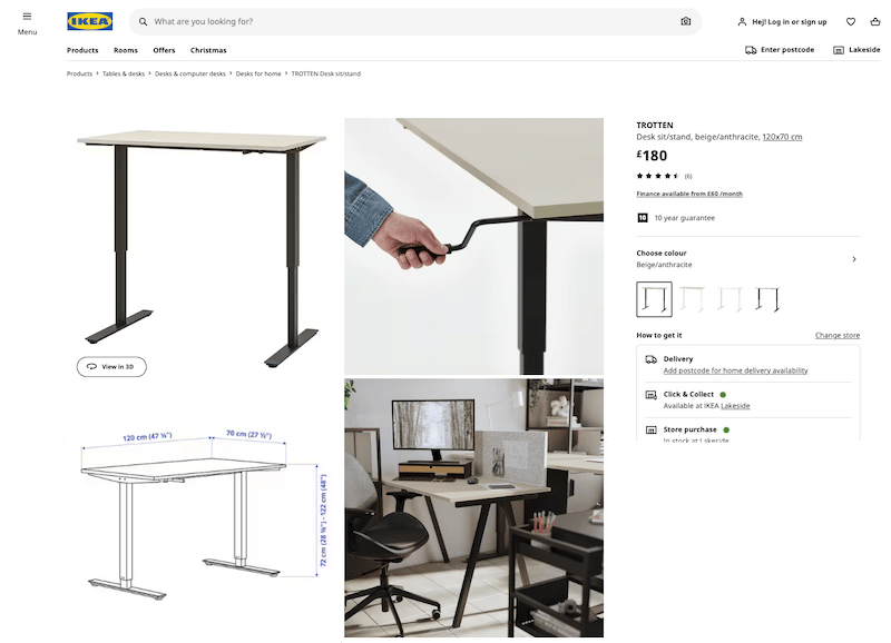 Ikea는 온라인 쇼핑객에게 최선의 정보를 제공합니다(반품 및 환불 방지) - 출처: ikea.com