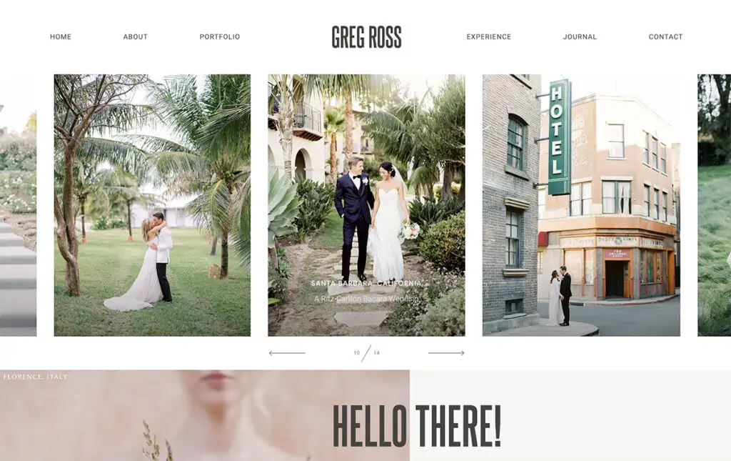 位于橙县的 Greg Ross 专业摄影师,拥有精心设计的专业网站
