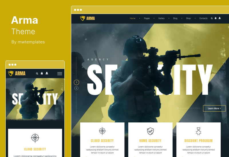 Arma Teması - Askerlik Hizmeti WordPress Teması