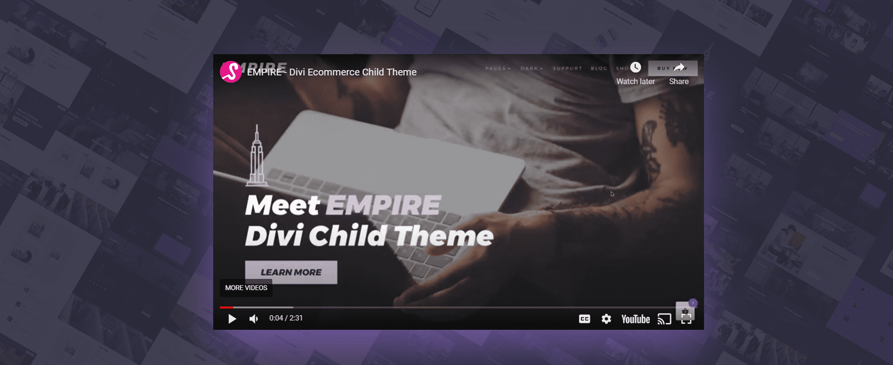 Empire Divi Niño Tema Inicio