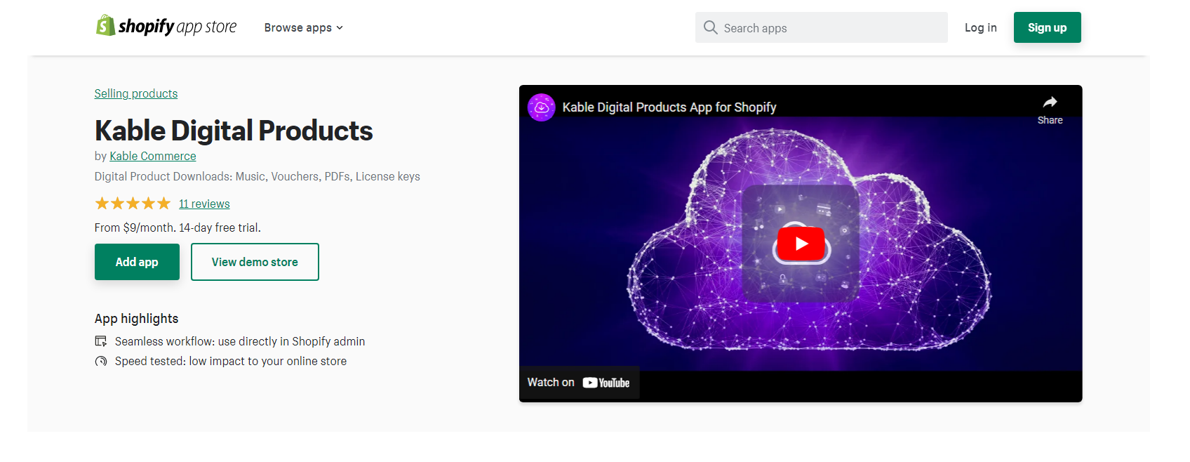 منتجات Kable الرقمية - Shopify التنزيلات الرقمية