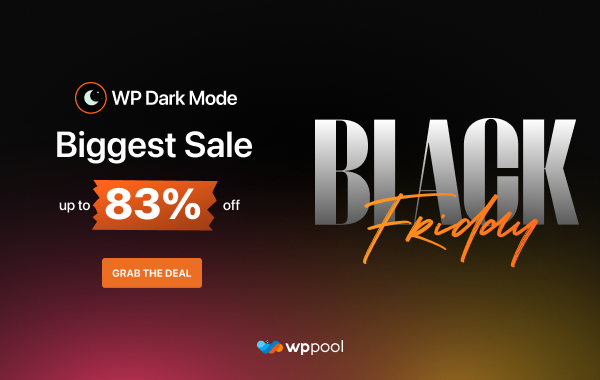 WP ダークモード ブラック フライデー ディール WP Dark Mode