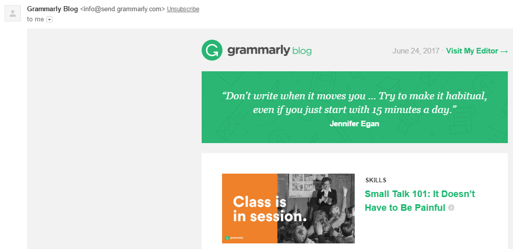 Une campagne d'e-mails.