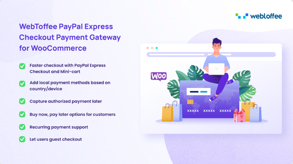 Passerelle de paiement WebToffee PayPal Express Checkout pour WooCommerce - version premium