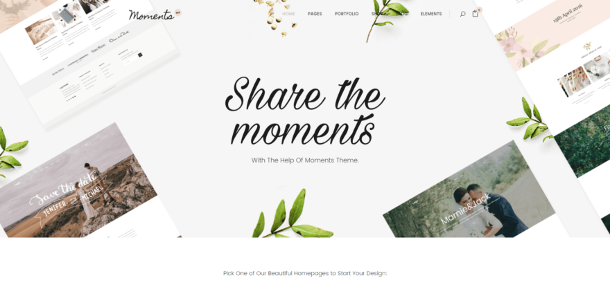 The Moments 婚礼主题。