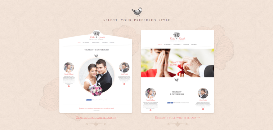 婚礼当天婚礼主题。