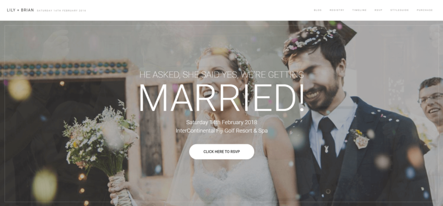 百合婚礼主题。