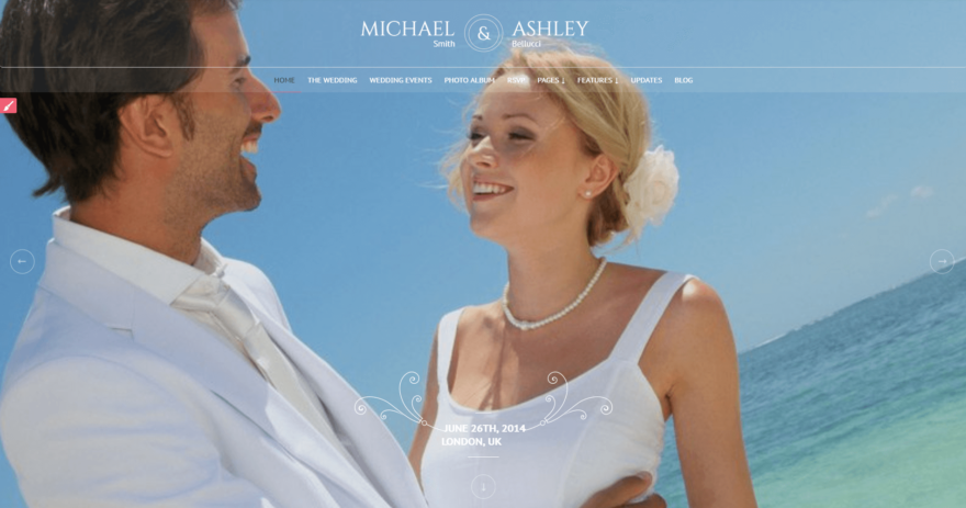 蜜月婚礼主题。