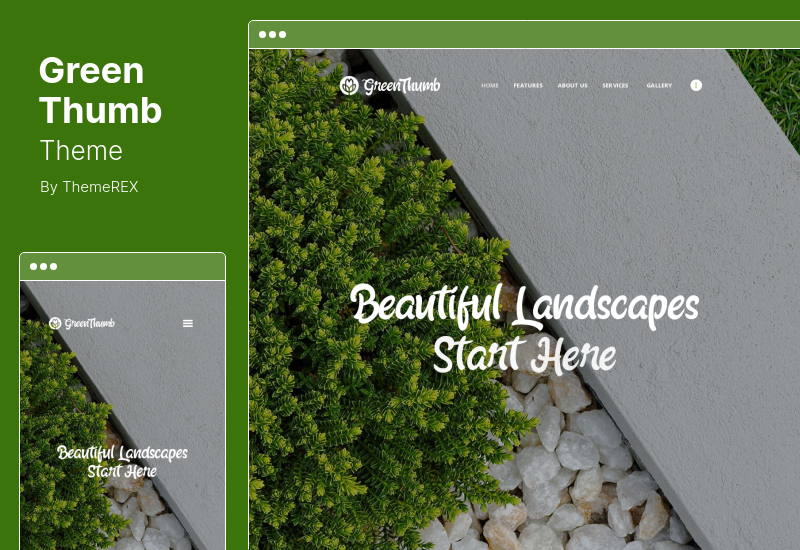 Tema Green Thumb - Tema WordPress Layanan Berkebun & Lansekap