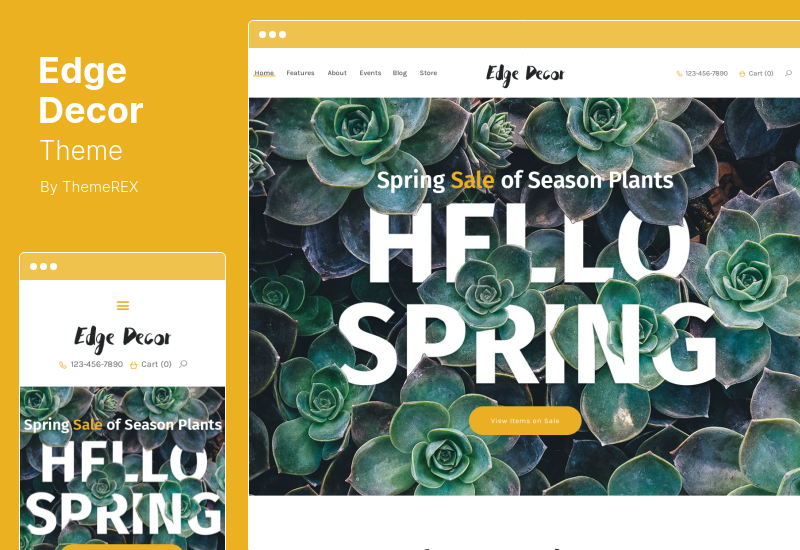 Tema Dekorasi Tepi - Tema WordPress Berkebun & Lansekap Modern