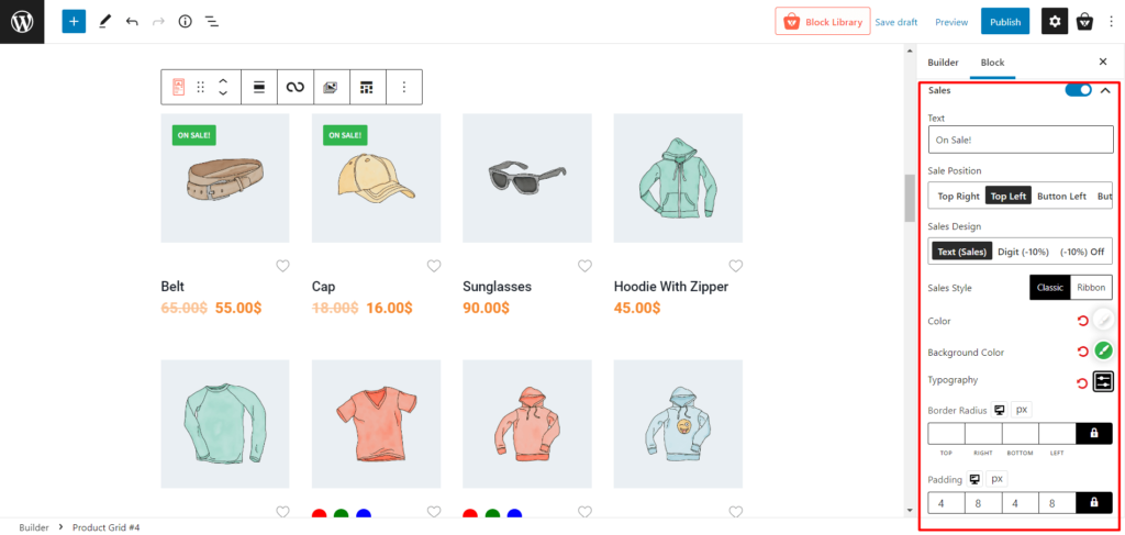 Como exibir e personalizar produtos WooCommerce à venda 6 On Sale Settings