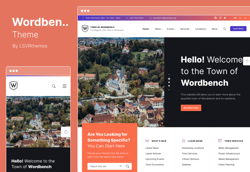 Wordbench 主题 - 市政和地方政府 WordPress 主题