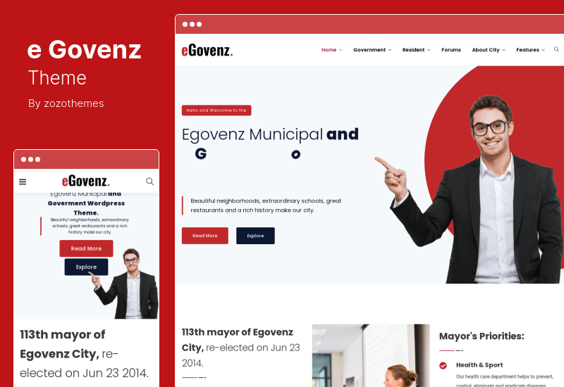 eGovenz 主题 - 市政府 WordPress 主题
