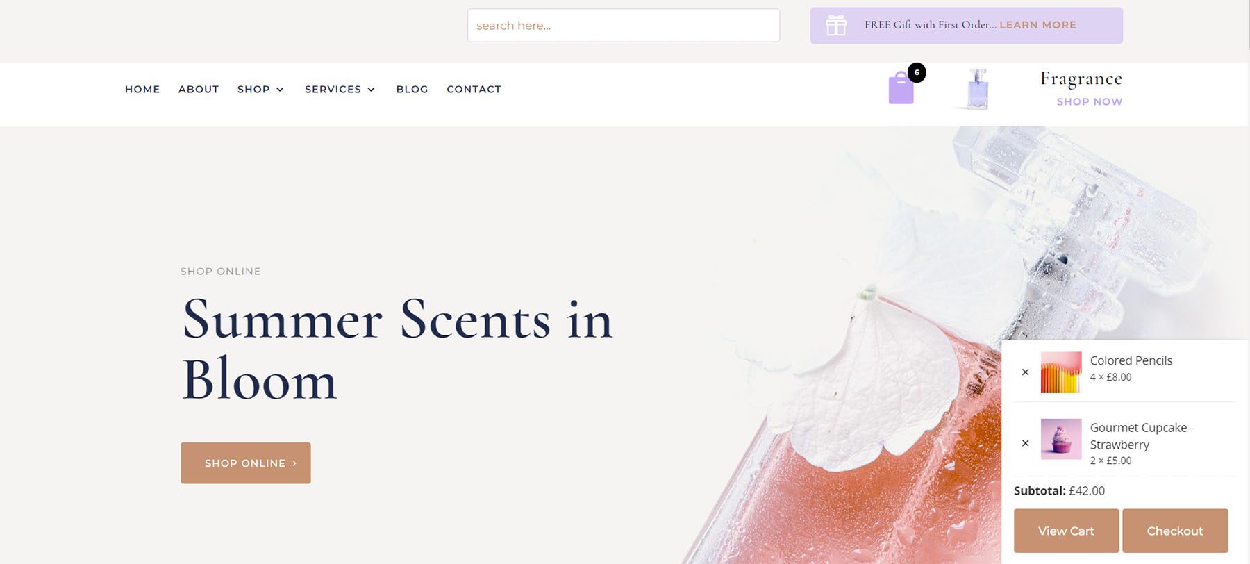 Divi WooCommerce 擴展迷你購物車