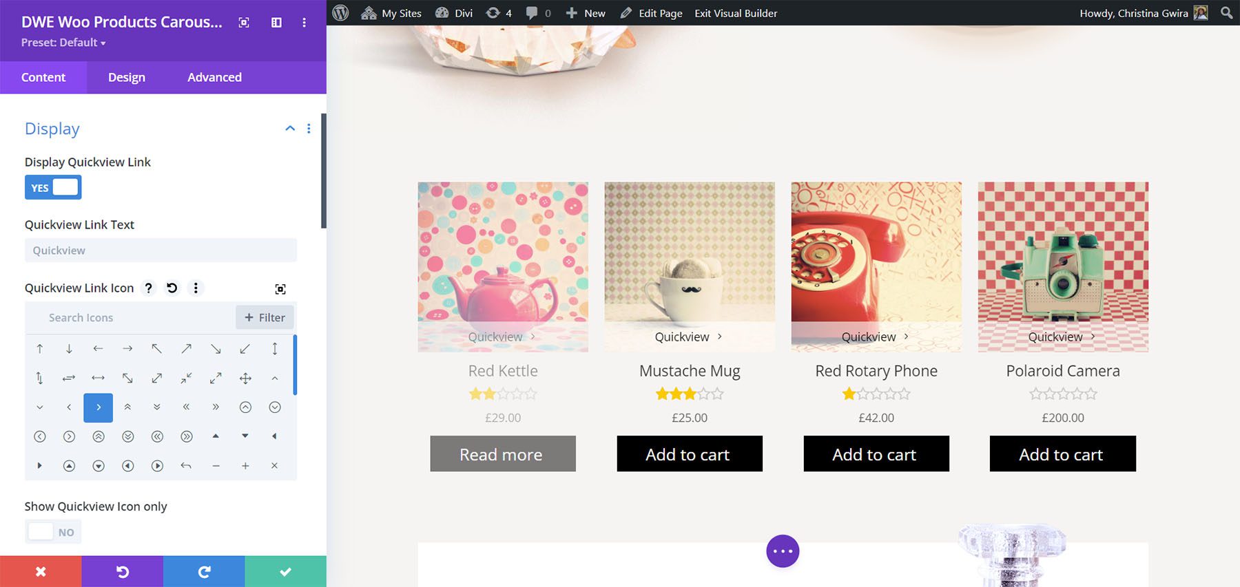 Divi WooCommerce 擴展產品