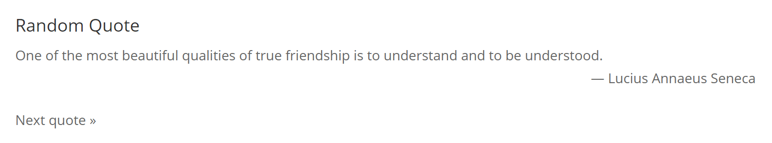 L'opzione Prossima quotazione sul front-end.