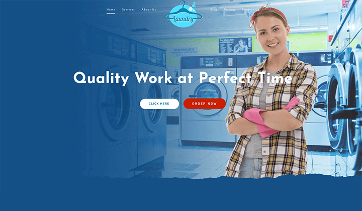 cleaning and laundry service WordPress themes