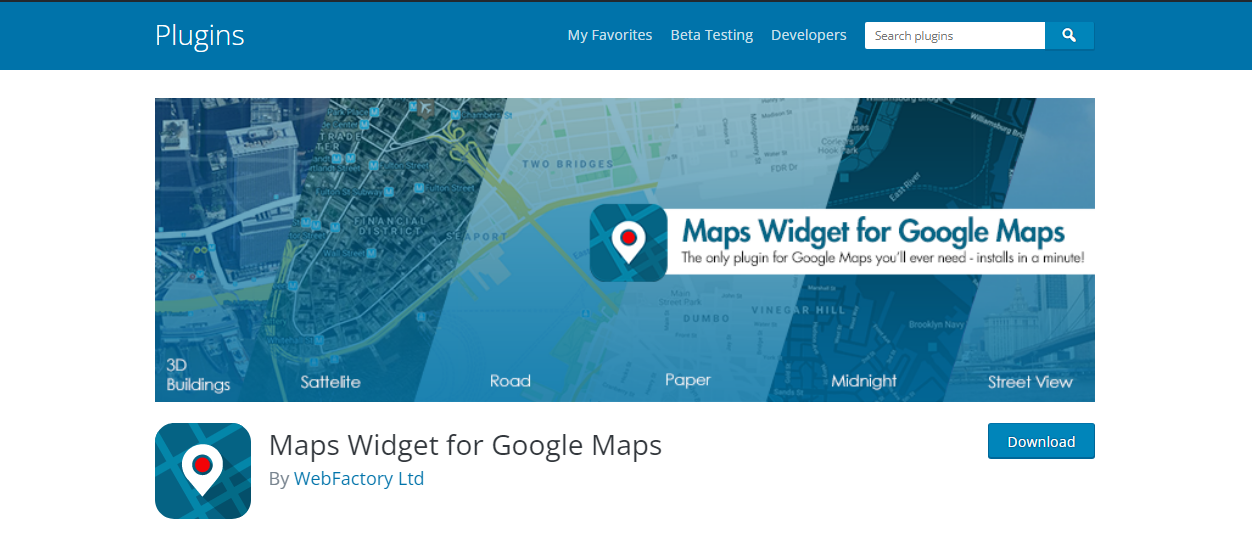 WordPress خرائط جوجل الإضافات