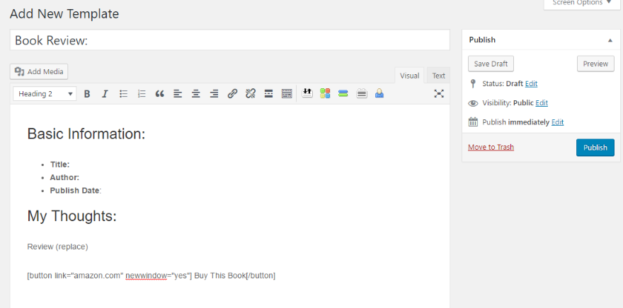 เนื้อหาเทมเพลต