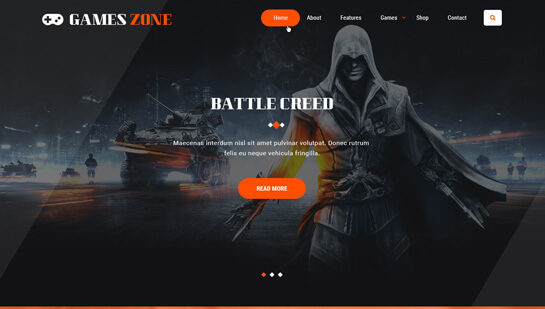ゲーム開発者の WordPress テーマ